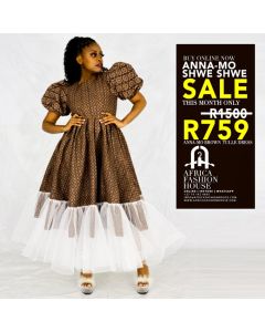 Anna-Mo Brown Tulle Dress